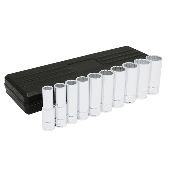 1/2" Drive Metric, 11 pcs